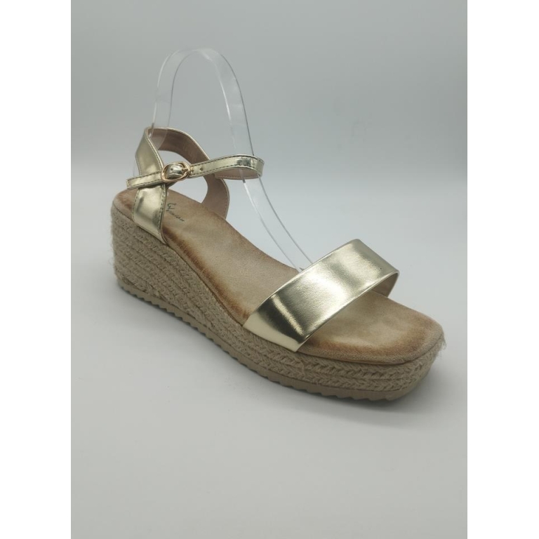 Esparteñas de señora cuña
