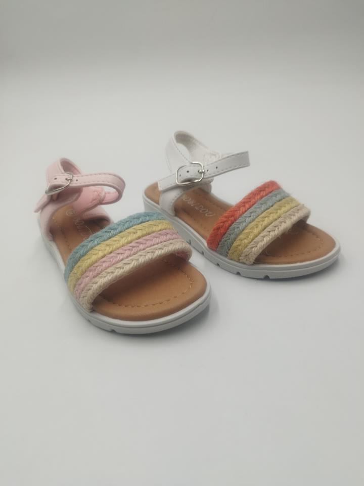 Sandalias niña rafia