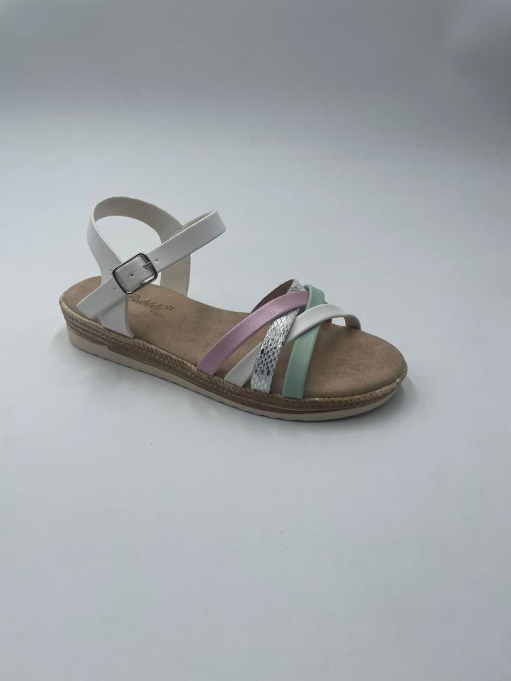 Sandalias niña tiras colores