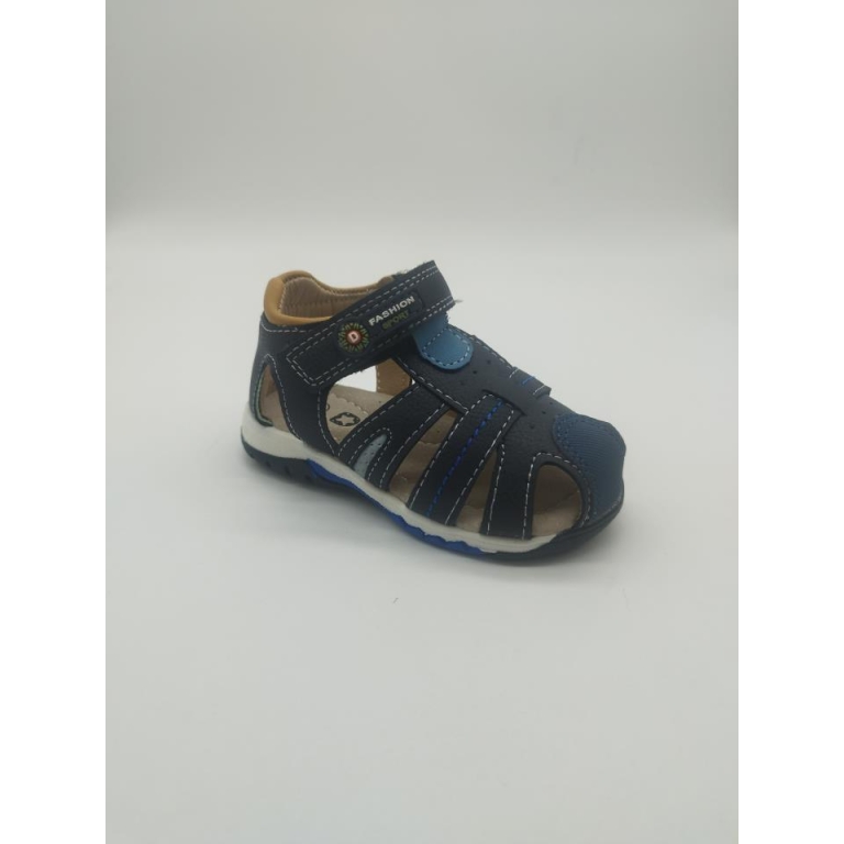 Sandalias niños piel cierre velcro con puntera