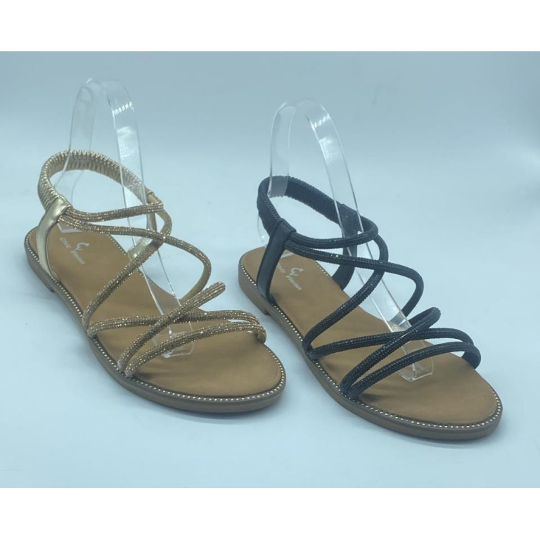 Sandalias planas elasticas super amoldables