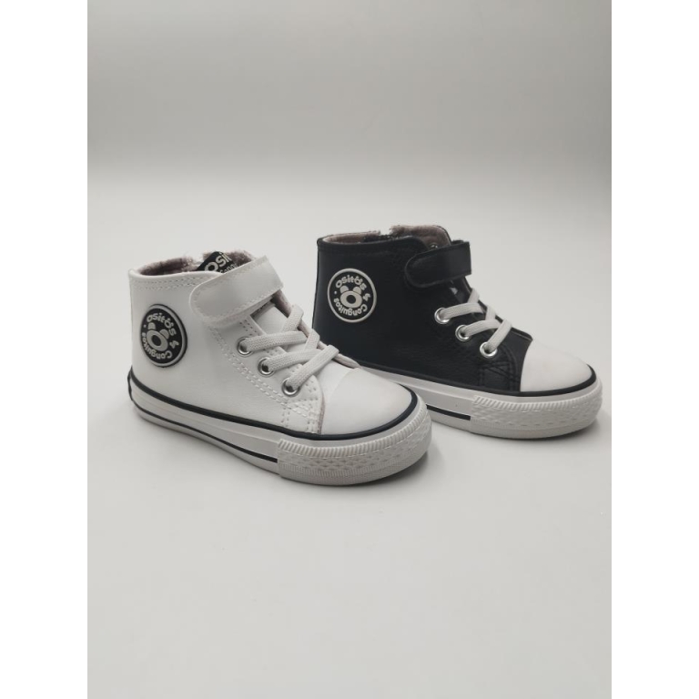 Botin puntera polipiel velcro