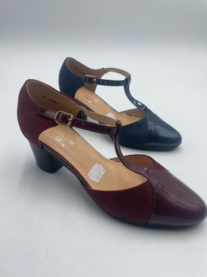Zapatos de señora tacon cuadrado