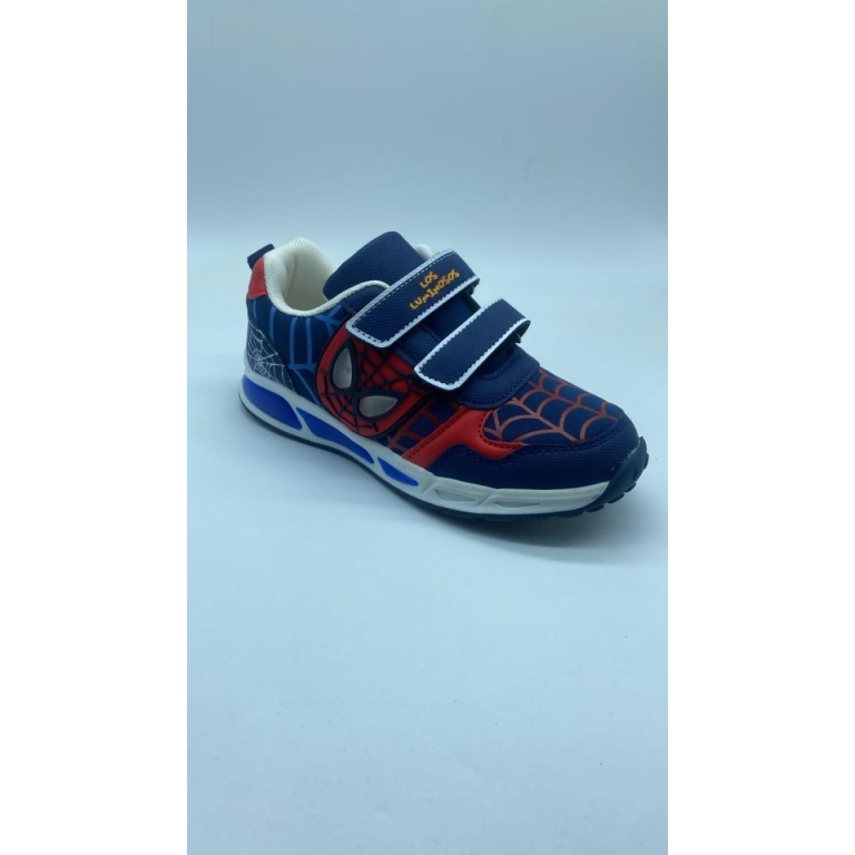 Zapatilla luces spiderman