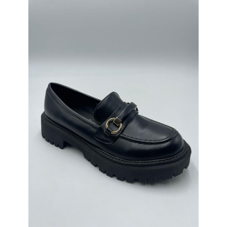 Zapatos de señora plataforma dorada