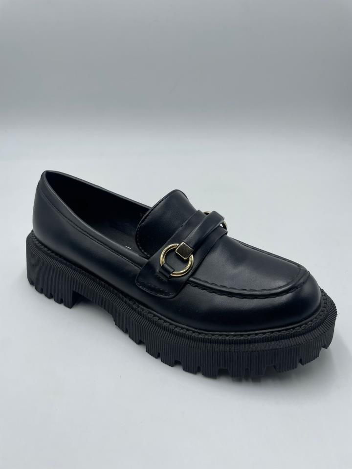 Zapatos de señora plataforma dorada