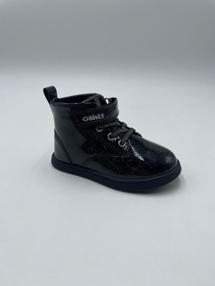 botin bebe con purpurina