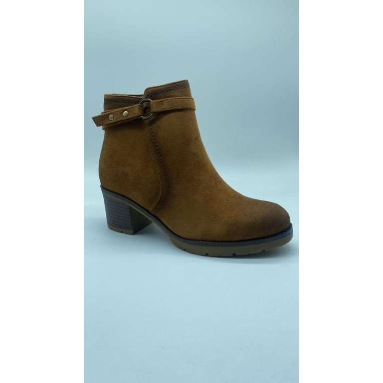 Botin serraje tacon cuadrado