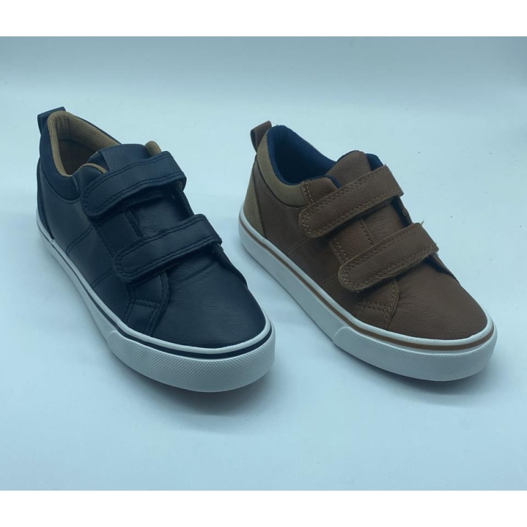 Zapatillas niño velcro polipiel