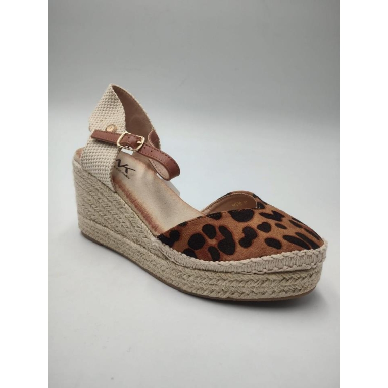 Esparteña leopardo 8 cm