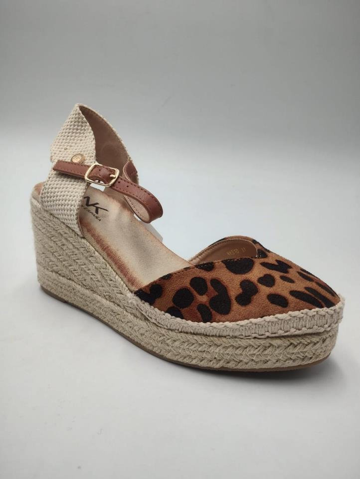 Esparteña leopardo 8 cm