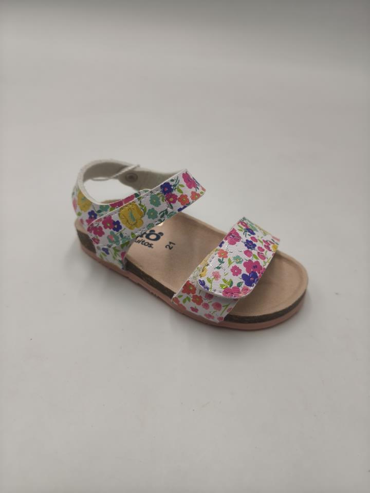 sandalia multi flores