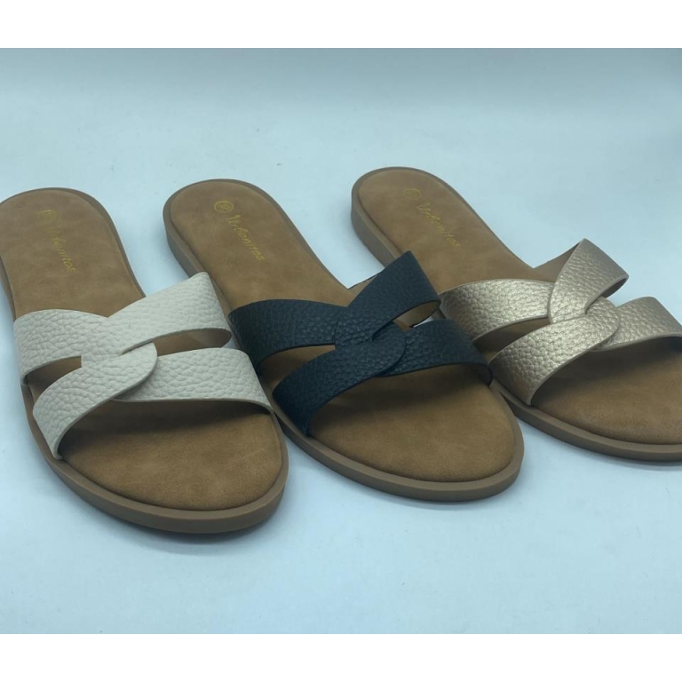 chanclas planas acolchadas