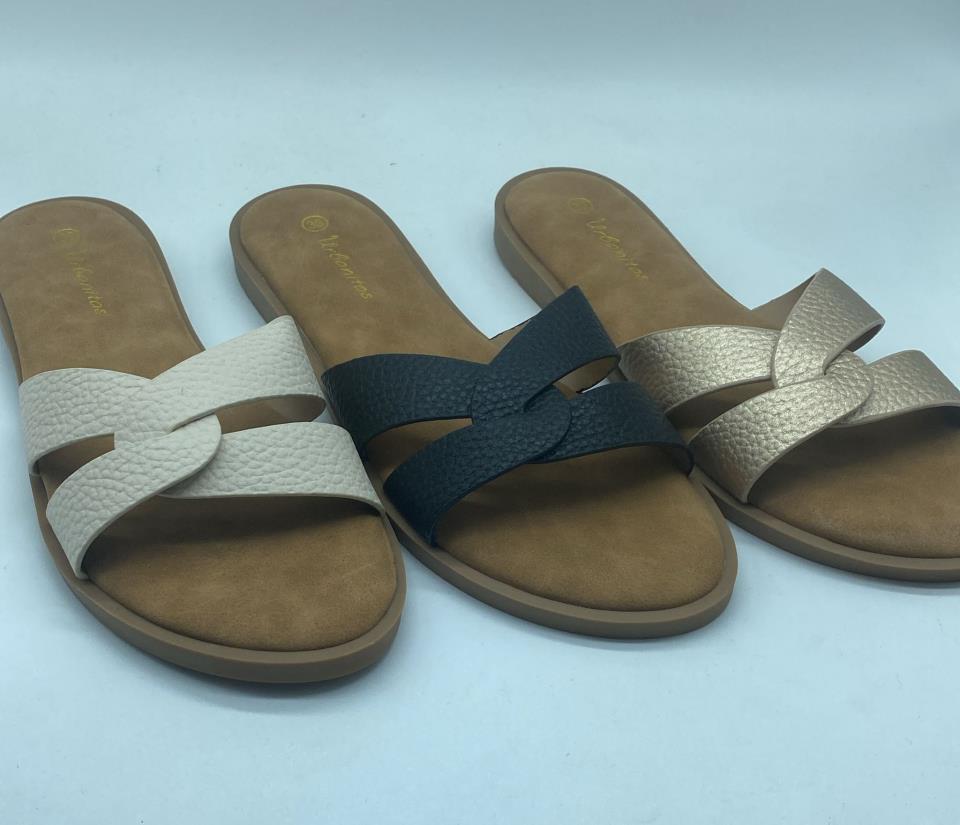 chanclas planas acolchadas