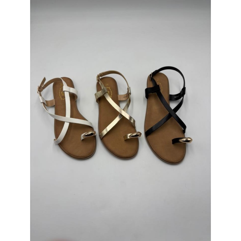 Sandalias dedo dorada