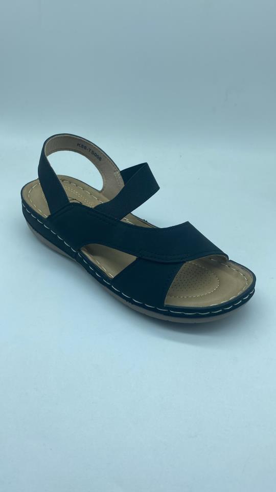 Sandalias gomas con costuras