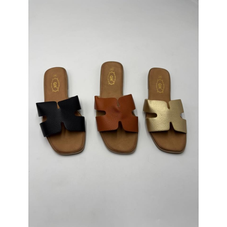 Sandalias planas acolchada