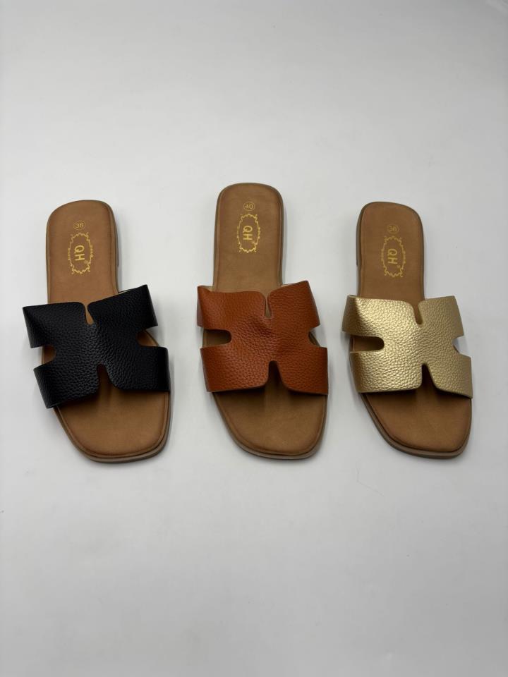 Sandalias planas acolchada